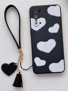 愛心圖案手機殼帶流蘇 - 彩色 - 查看 1