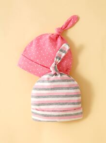 5pcs Baby Random Pattern Hat - Multicolor - View 5