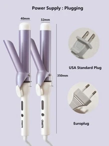 CRASTS 1 pieza Plancha para rizar el cabello - Morado - Ver 3