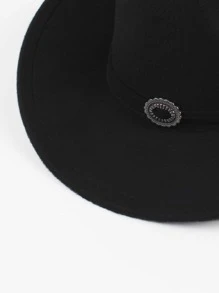 Rope Decor Fedora Hat Cowboy Hat