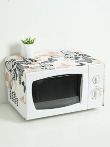 One Butterfly Patterned Microwave Dust Cover Can Prevent Dust And Stains. The Material Is All Polyester And Not Waterproof, But It Can Prevent Dust And Stains. It Is Also A Decorative Dust Cover That Is Easy To Use And Clean - Multicolor - View 5