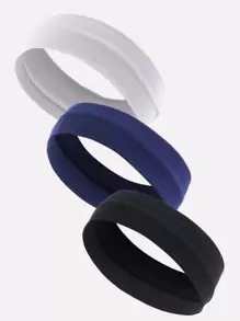 3pcs Solid Hair Band Casual