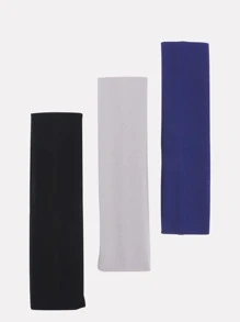 3pcs Solid Hair Band Casual