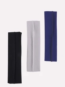 3pcs Solid Hair Band Casual