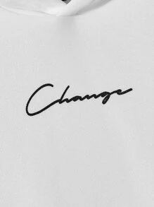 Manfinity VCAY Men Letter Graphic Hoodie & Joggers - Multicolor - View 3