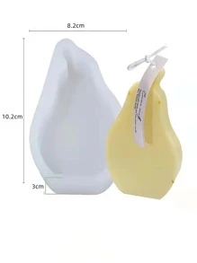 1pc Pear Shaped DIY Silicone Mold - Clear - View 3