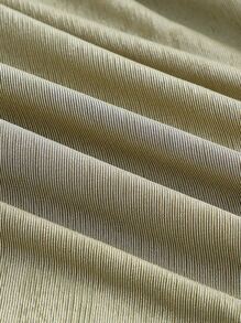 SHEIN BAE Ruched Bust Split Thigh Dress - Olive Green - View 3