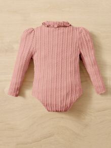 SHEIN 嬰兒木耳邊連身背心 - 珊瑚粉 - 查看 2