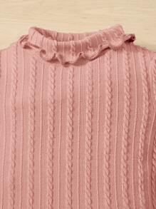 SHEIN 嬰兒木耳邊連身背心 - 珊瑚粉 - 查看 3