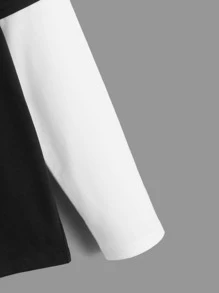 SHEIN Boys Gamepad & Letter Graphic 2 In 1 Tee - Black and White - View 3