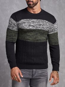 Manfinity Men Cut And Sew Jumper - Multicolor - View 6