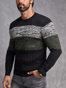 Manfinity Men Cut And Sew Jumper - Multicolor - View 7