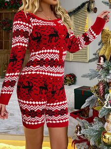 Glamaker Áo len nữ kết hợp Nút phía trước Tất cả trên in Giải trí - Nhiều màu - Xem 5