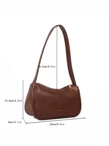 Letter Graphic Bag - Brown - View 4