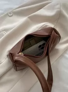 Letter Graphic Bag - Brown - View 6