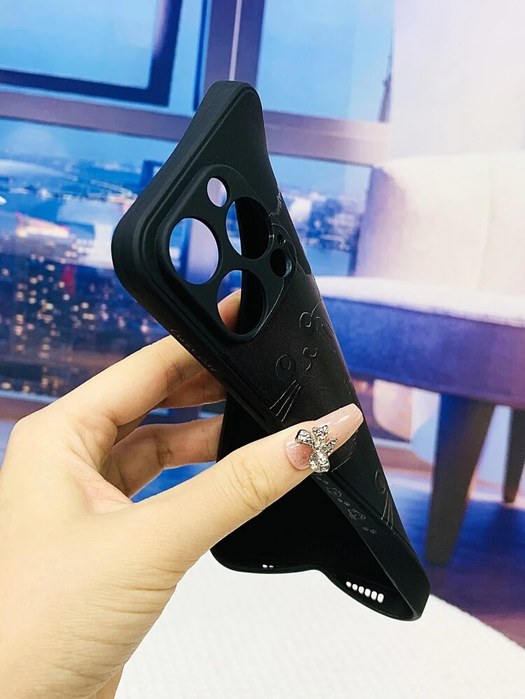 Cartoon Cat Print Phone Case