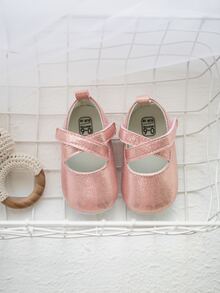 Infant Metallic Mary Jane Flats - Pink - View 4