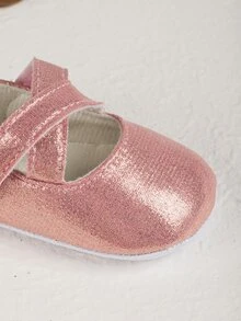 Infant Metallic Mary Jane Flats - Pink - View 5