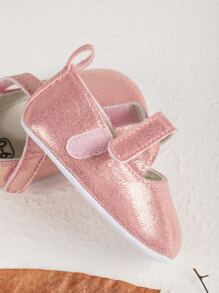 Infant Metallic Mary Jane Flats - Pink - View 6