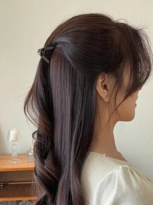 DAZY 简约发爪 休闲发爪夹 发夹 发颚夹 发夹 发夹 发夹 接发夹 - 深灰色 - 查看 2