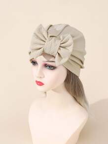 Nơ trang trí đầu quấn - Màu Khaki - Xem 1