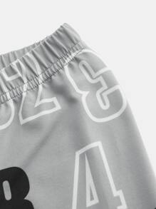 女孩數字圖案緊身打底褲