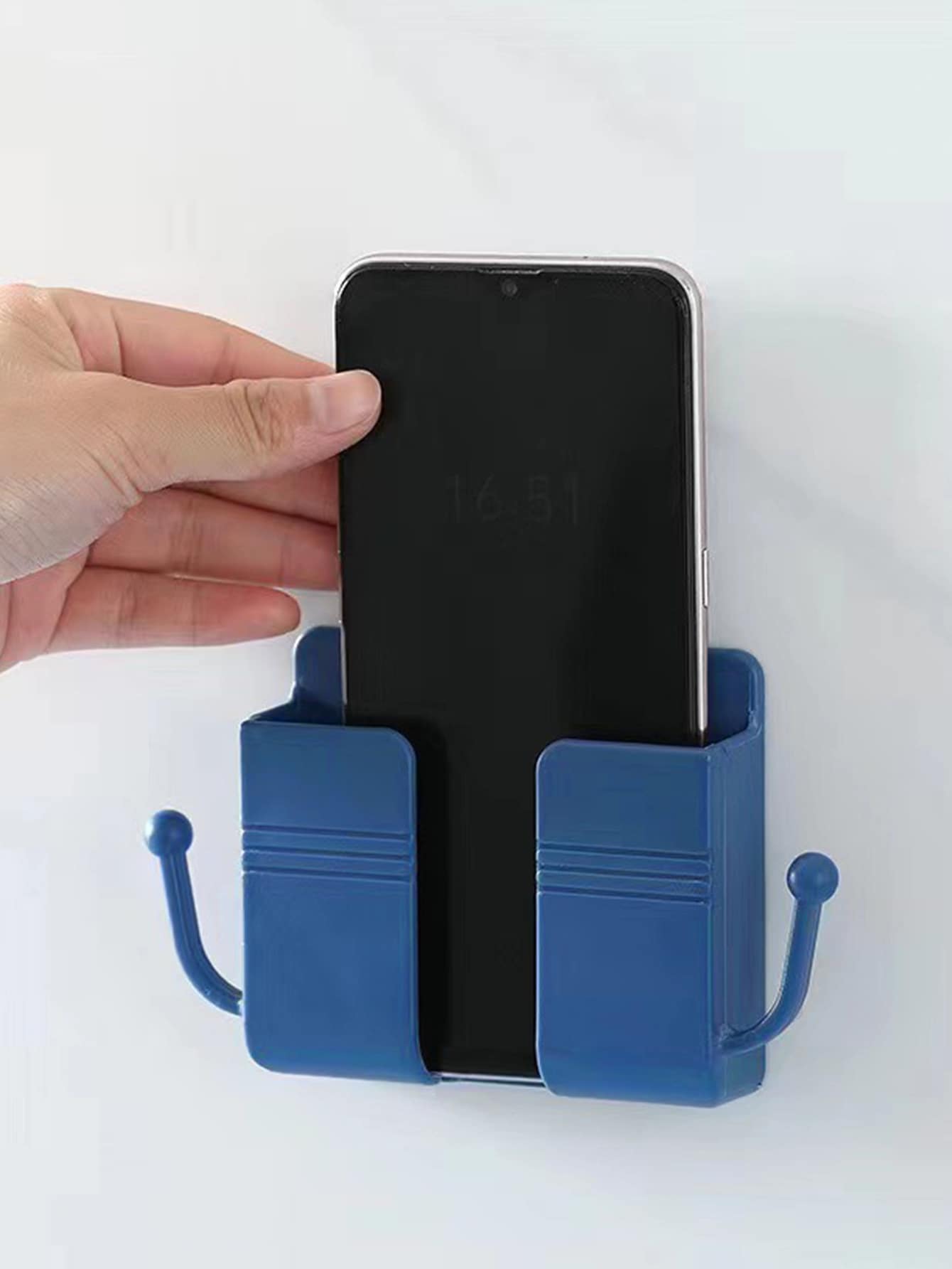 Móvil unicolor montado en la pared estante - Azul - Ver 1