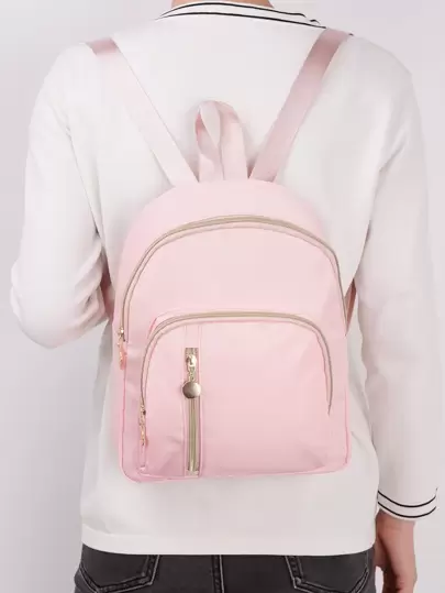 休闲 可爱 简约 时尚 基本款 通勤 绗缝 格子 纯色 仿皮 便携 大容量 配有可调节肩带 适合学校 初中 高中/高中，高中 大学/学院 教室 适合节日/假期/假日 适合女士 适合男士 背包 钱包 绗缝袋 运动包 学校背包 背包