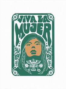 Mocosa Camiseta oversize de mujer con gráfico de figura artística y letras, ideal para el verano y vacaciones - Blanco - Ver 2