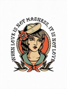 Afdhal Studio Plus Size Figure & Slogan Graphic Drop Shoulder Tee - White - View 2