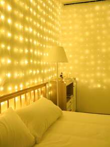 1pc 100/140/168 Led 1.5*2/2*2/3*2m Curtain Light With Leather Wire For Indoor Decoration, Romantic Atmosphere, Proposal, Wedding, Birthday Party, Scene Arrangement
