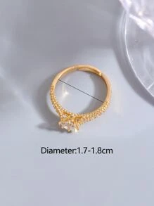 Cubic Zirconia Decor Ring