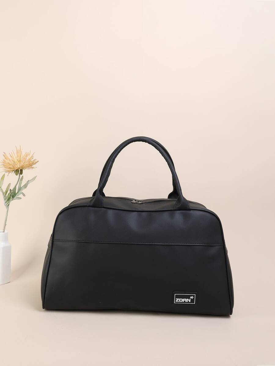 Túi Tote Lá thư Đôi tay cầm - màu đen - Xem 1