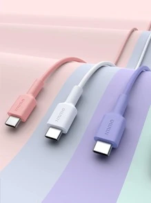 JMMO Cáp Type-C, Cáp sạc USB Type-C sang USB Type-C 60W 3A Dây sạc nhanh, Truyền dữ liệu 480Mbps 0,82FT/0,25M Quà tặng Giáng sinh, Sản phẩm không thể thiếu cho mùa thu đông - Màu tím - Xem 8