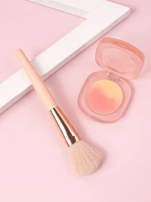 1 cọ má hồng màu trắng có tay cầm bằng gỗ cao cấp, lông mềm & cảm giác chạm mượt khi trang điểm - Lạc đà - Xem 3