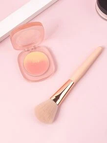 1 cọ má hồng màu trắng có tay cầm bằng gỗ cao cấp, lông mềm & cảm giác chạm mượt khi trang điểm - Lạc đà - Xem 4