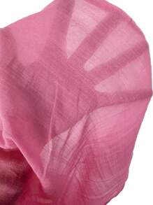 SHEIN Swim 前紐扣開叉和服罩衫 - 玫紅色 - 查看 5