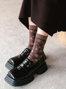 5 cặp Vớ hoa văn thuyền viên - Nhiều màu - Xem 3