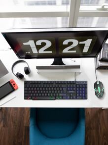 FOREV Teclado LED retroiluminado & Ratón combinación - Negro - Ver 2