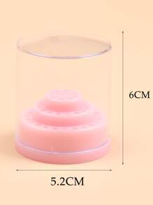 FULL BEAUTY 1 hộp lưu trữ đầu sơn móng tay - Hồng - Xem 6