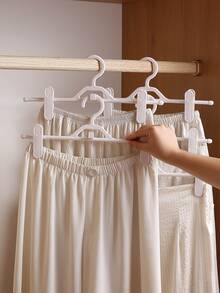 2pcs Anti-slip Pants Hanger - White - View 2