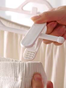 2pcs Anti-slip Pants Hanger - White - View 6