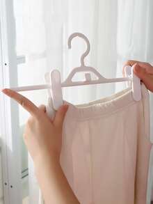 2pcs Anti-slip Pants Hanger - White - View 7