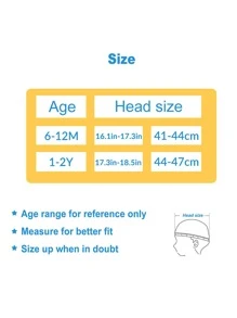 Bebé 1 pieza Sombrero felpa - Blanco y Negro - Ver 3