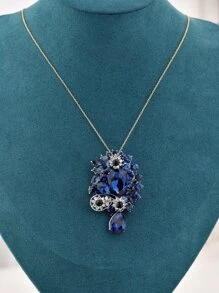 Hebilla de pañuelo con diseño de diamante de imitación multipropósito - Plateado - Ver 4