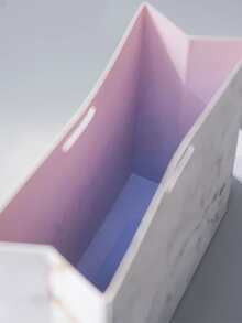 5pcs Metallic Marble & Slogan Graphic Gift Bag - Multicolor - View 3