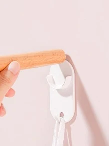 2入組素色浴簾竿架 - 白色 - 查看 2