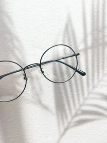 Women's Fashionable Design Glasses - Black - View 3