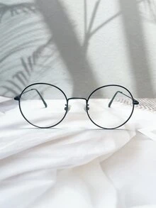 Women's Fashionable Design Glasses - Black - View 6