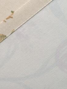 Floral Pattern Single Panel Curtain - Multicolor - View 2